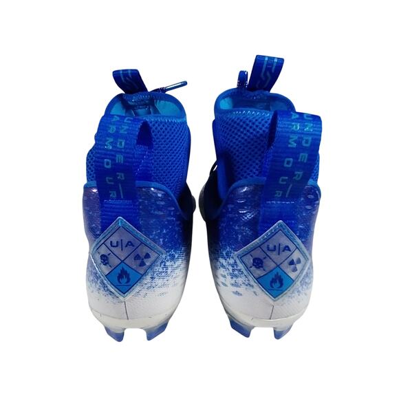 NWT@$130! UNDER ARMOUR SPOTLIGHT LUX MC 2.0! GRADIENT BLUE/WHITE, BOXED! SZ 11 - Picture 8 of 11